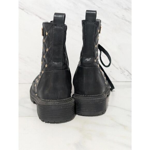 Bebe Women’s Quilted Combat Booties with Studs - Size 7 - Picture 9 of 10